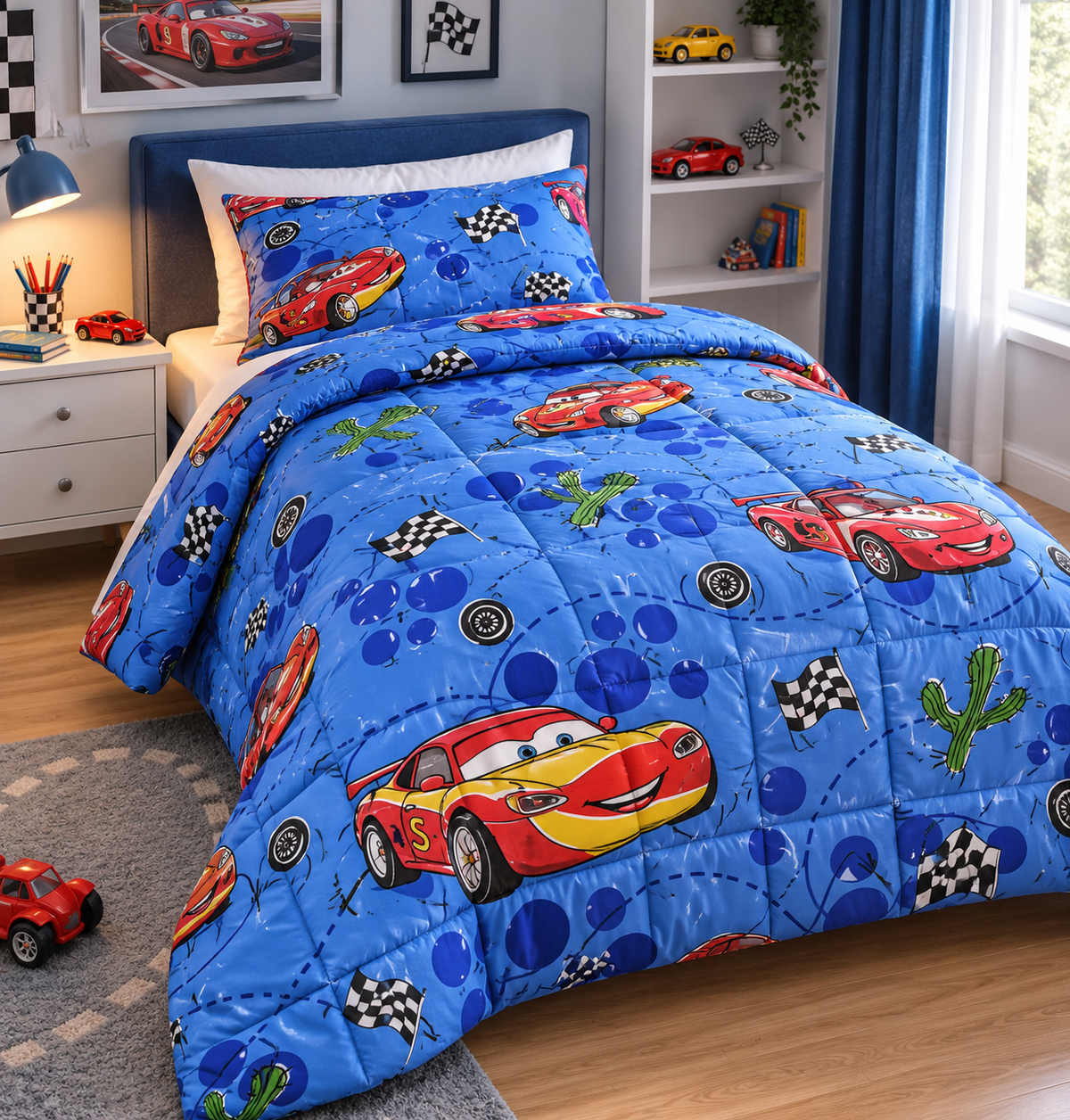 Παιδικο παπλωμα cars blue 160x240