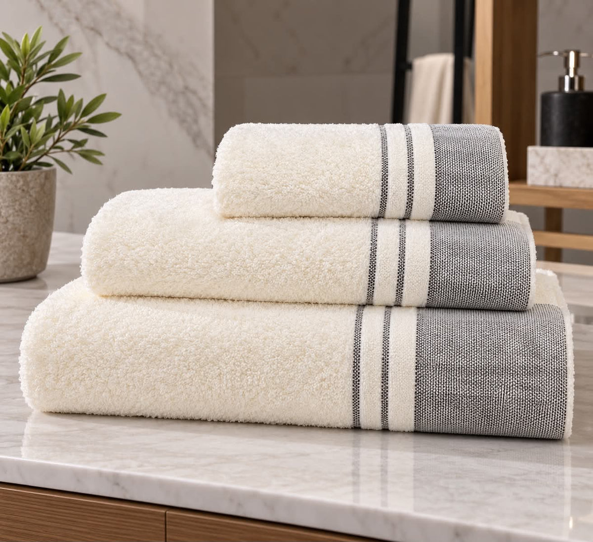 Σετ πετσέτα 3 τεμαχίων liolios home 03