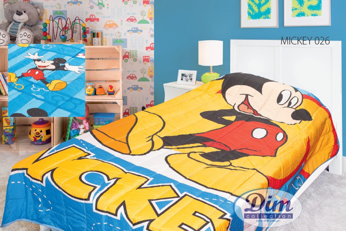 ΚΟΥΒΕΡΛΙ Disney MICKEY 160Χ250 Digital Print Micro
