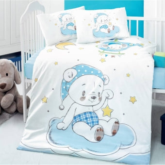 Σετ σεντόνια κούνιας blue bear
