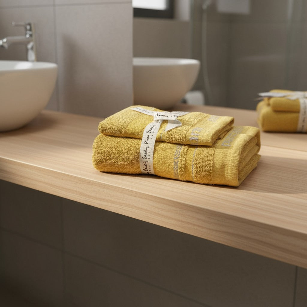 Σετ πετσέτες  2 τεμαχίων Pierre Cardin 10 χρώματα  60X100+40X60