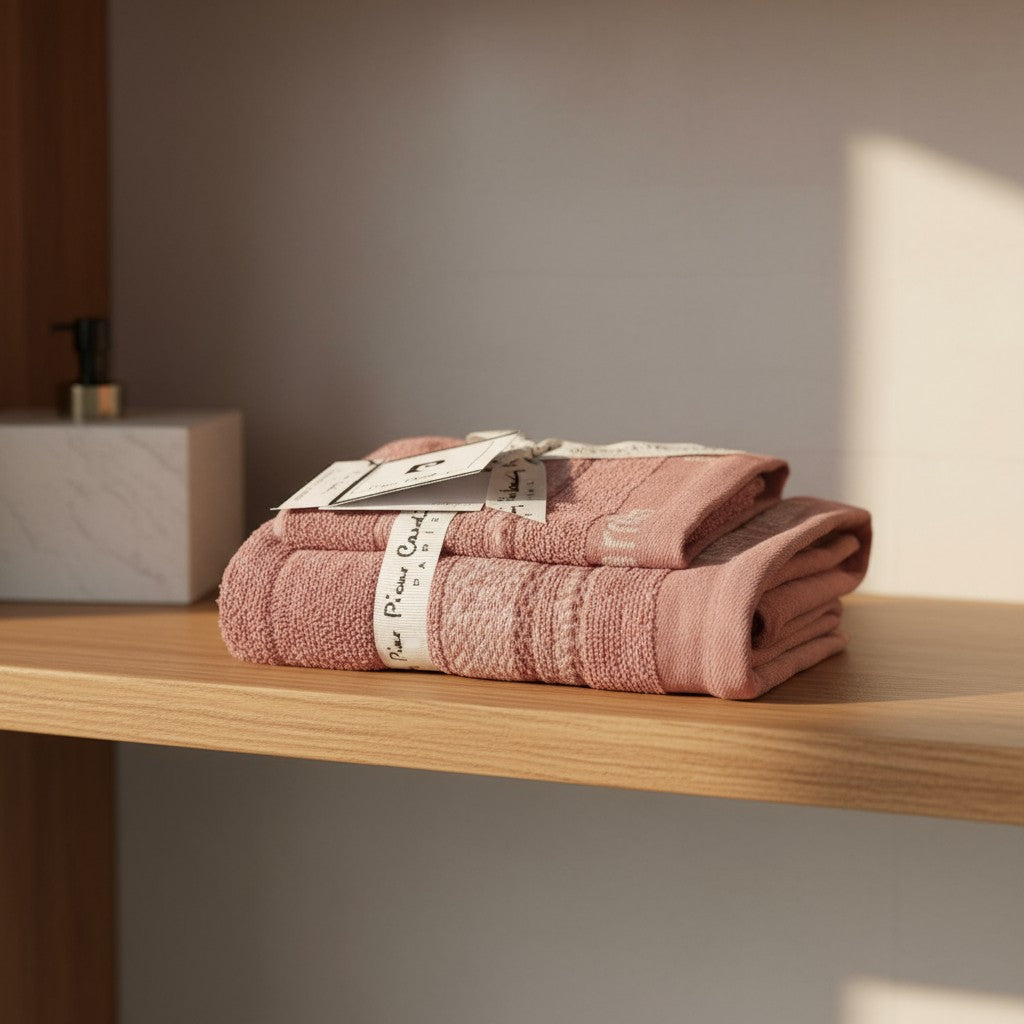 Σετ πετσέτες  2 τεμαχίων Pierre Cardin 10 χρώματα  60X100+40X60
