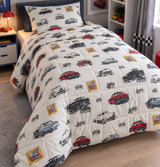 Παιδικο παπλωμα cars white 160x240